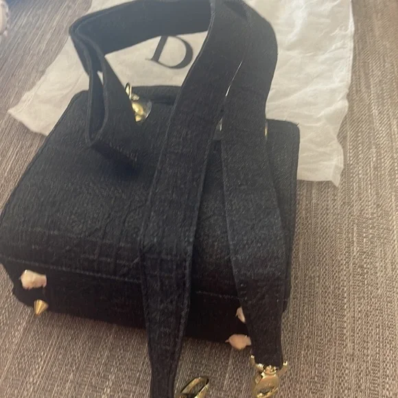 Dior Mini Bag in Black with Gold Details - Picture 7 of 14